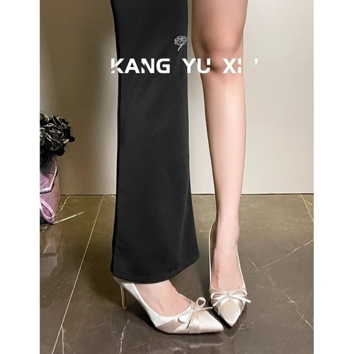 绝美气质高跟鞋女细跟不累脚单鞋