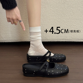 厚底内增高防滑平底女凉拖鞋 外穿2026新款 玛丽珍包头拖女夏季 法式