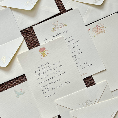 浪漫手写信封信纸套装手写信