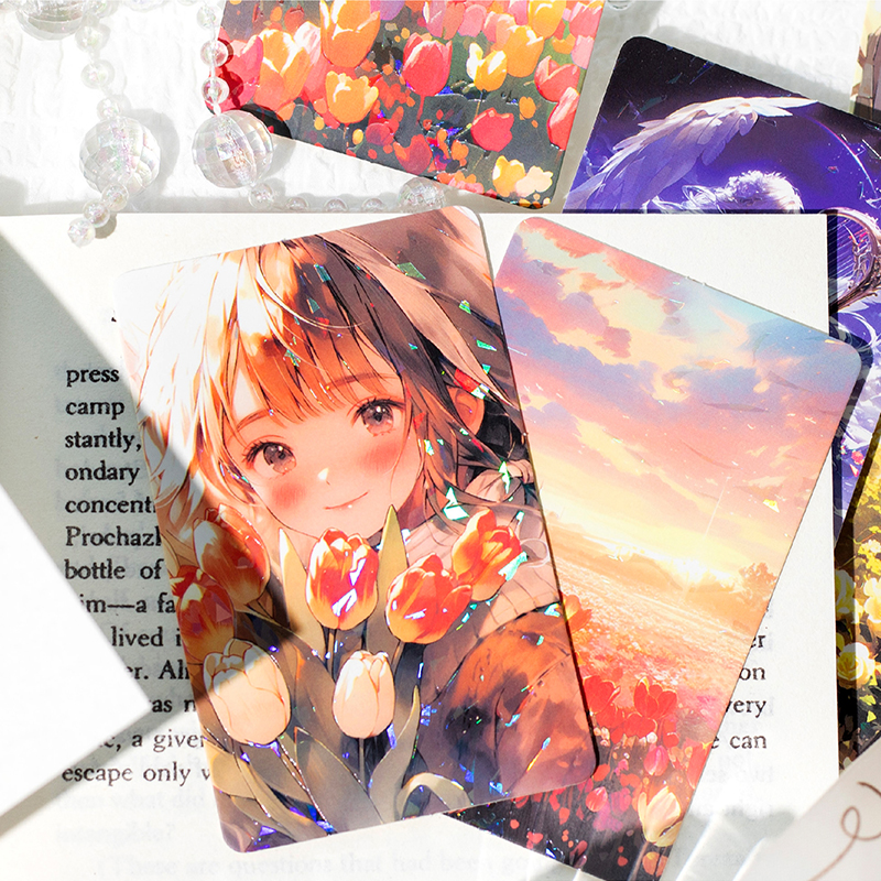 ins风可爱少女手帐拼贴卡lomo卡