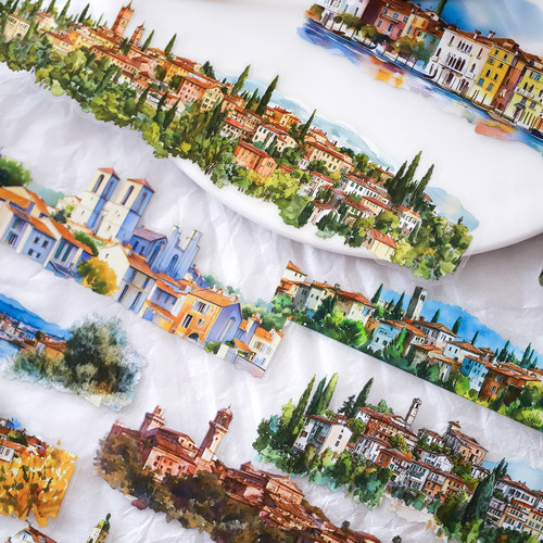 森系手帐造景贴纸pet边框贴画