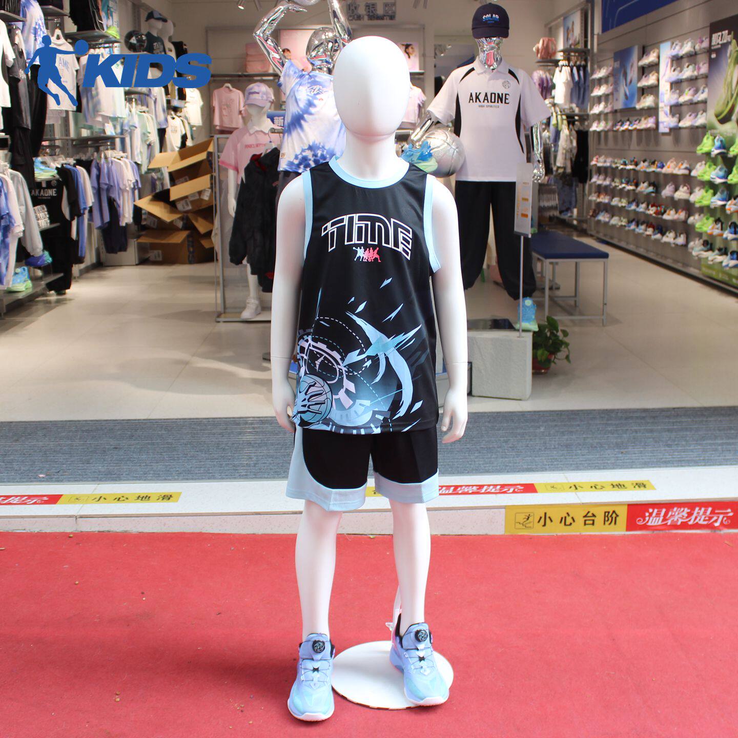 乔丹童装2026夏新款男中大童篮球套装专业球服两件套TDANTA263054