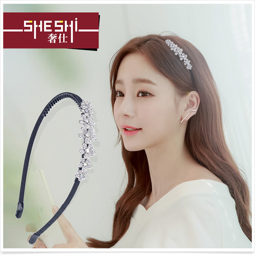发箍简约韩国洗脸水钻刘海夹头饰