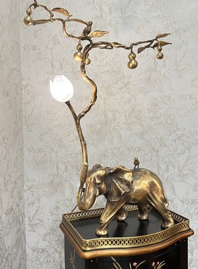 中式黄铜福禄吉祥双喜台灯