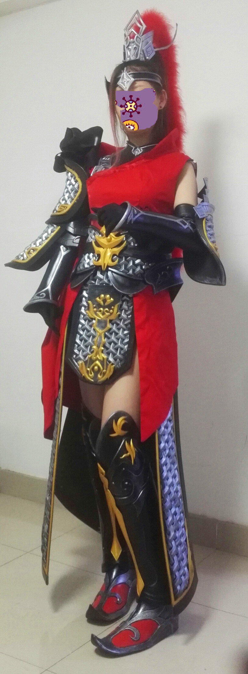 【黑马阁】剑网三 天策 成女 军娘 破虏套 cos 大全套 铠甲