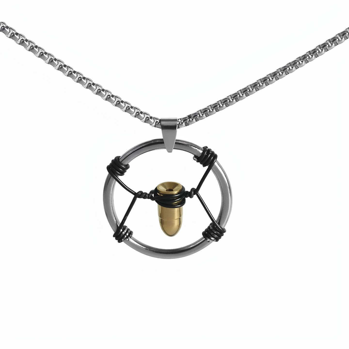 赛博朋克2077子弹头项链强尼银手干翻荒坂吊坠男士礼物游戏道具