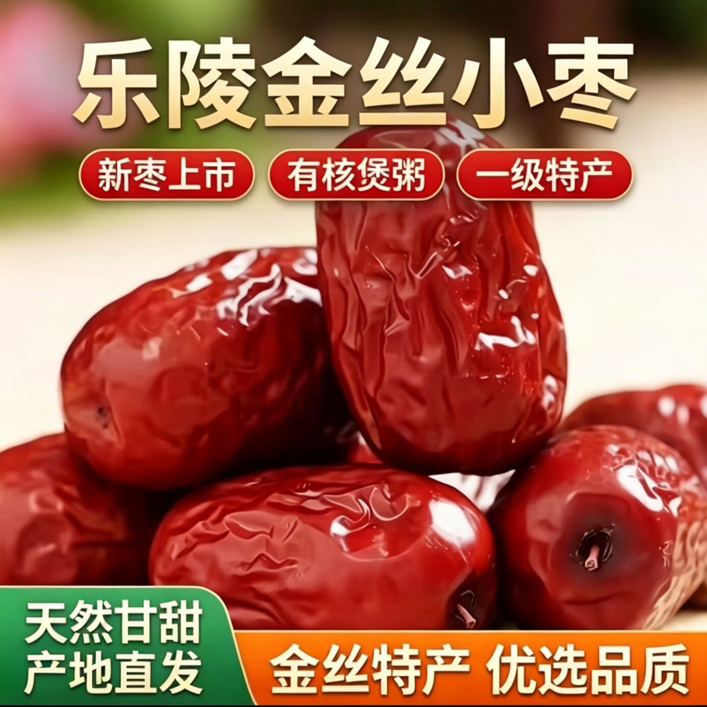 【新枣】乐陵金丝小枣1000g红枣熬汤煲粥有核金丝特产一级小枣
