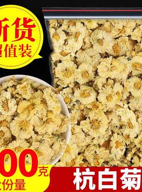 菊花茶杭白菊桐乡特级正宗杭菊杭州白菊花茶贡菊黄菊500g正品新花