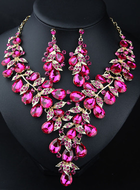 树脂合金水波链女夸张欧美风套链