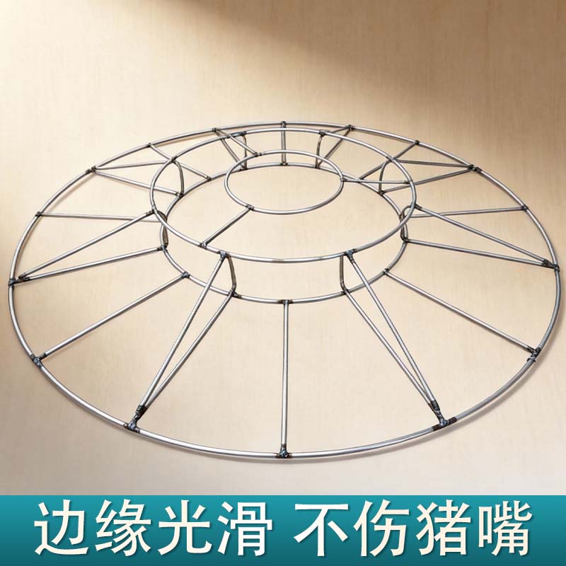 小猪料槽铁架猪槽钢圈猪槽食槽镀锌长方形各种猪用钢圈加厚钢筋网
