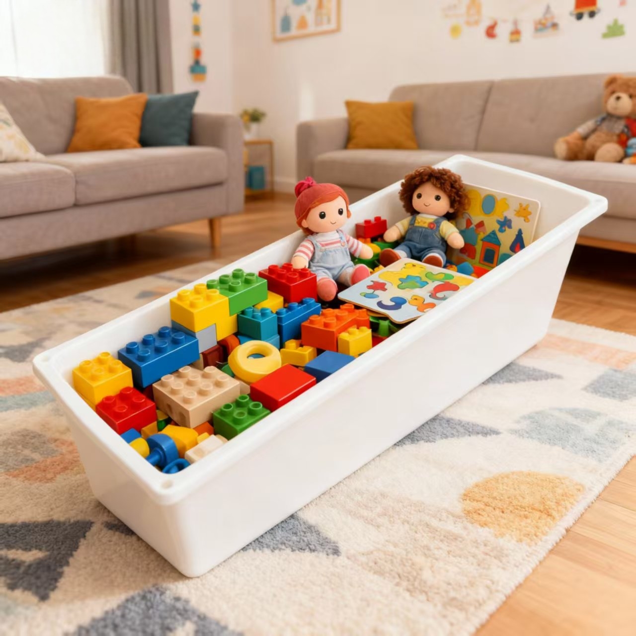 猪食槽收纳盒孩子玩具收纳神器