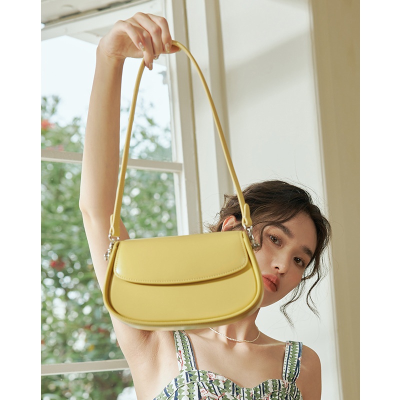 2025秋冬感女包2025新款时尚腋下包小众马鞍包斜挎真皮包包女夏