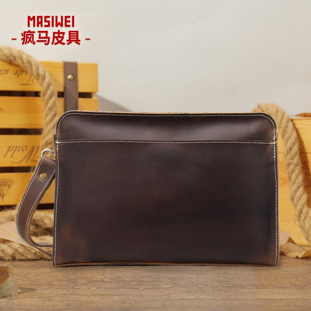 yuqixuan跨境疯马皮男士手包手抓包真皮手拿包长款牛皮信封包夹包,箱包皮具/热销女包/男包,男士包袋,淘宝优惠券,粉丝福利购,淘宝优惠卷