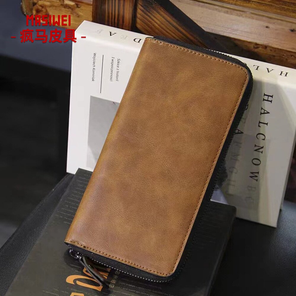 2026春季欧美热销男士真皮手拿包menbag头层牛皮手抓包高端手机