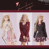 长袖 书架 心跳猎手W小姐 短外套西装 上衣学院风通勤纯色刺绣原创