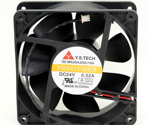 原装全新元山 FD241238EB 12038 12cm 24V 0.52A 双滚珠散热风扇