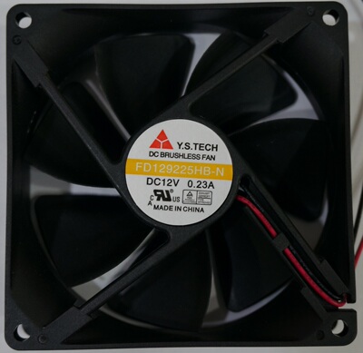 元山 Y.S.TECH FD129225HB-N 12V 0.23A 9CM 9025 2线 散热 风扇
