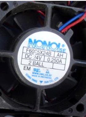 原装南韩NONOI F6025X24B AH DC24V 0.25A 2线直流风扇