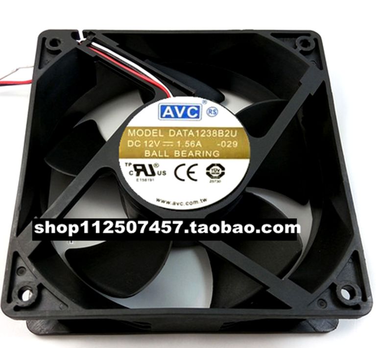 原装AVC奇宏 12038 DATA1238B2U DC12V 1.56A-029大风量散热风扇