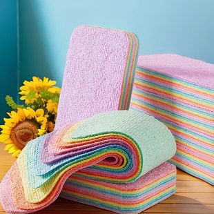 彩虹可撕抹布家用厨房洗碗吸水去污渍柔软加厚懒人百洁布清洁用品