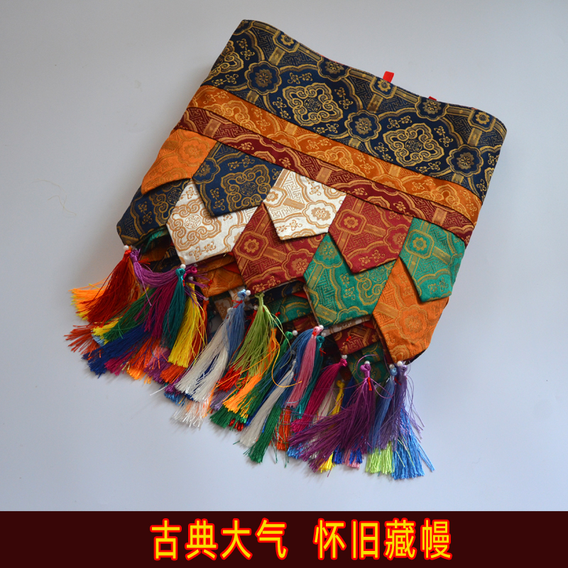 藏族厚织锦古典怀旧墙帷五色