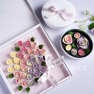 订购 日本 message de rose 五色蔷薇花束巧克力礼盒