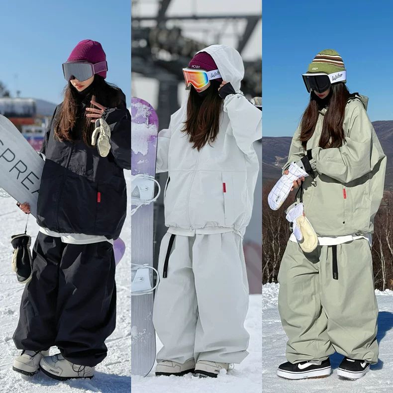 冬季情侣加厚加绒服滑雪服