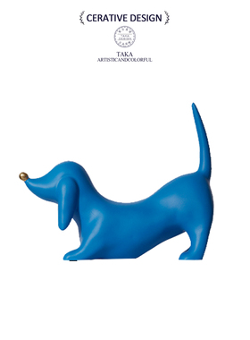 轻意杜宾犬树脂摆件家居客厅电视柜装饰品简代酒柜品创意艺术摆件