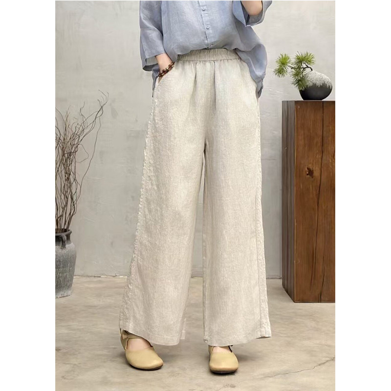 棉麻阔腿裤女夏季大码休闲裤子女显瘦时尚宽松百搭垂感直筒长裤子
