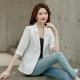 夏季 七分袖 小西装 短款 外套女韩版 西服显瘦大码 薄款 休闲防晒服上衣