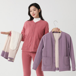 浦江裤客服饰有限公司新款棉袄秋冬季保暖套装男女士棉衣棉裤加厚