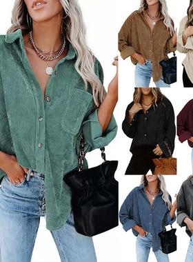 Solid color lapel pit strip casual coat 纯色翻领坑条休闲外套