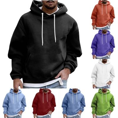 Casual fleece pocket hooded sweatshirt  休闲抓绒口袋连帽卫衣