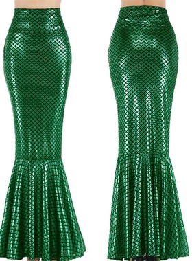 Sexy high-waisted fishtail maxi skirt  性感高腰鱼尾半身长裙