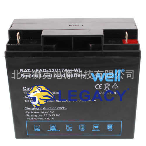 WELL蓄电池 BAT-LEAD-12V17AH-WL免维护深循环AGM电池