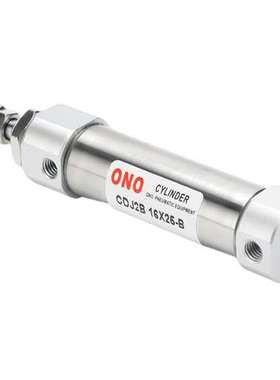 ONO不锈钢迷你气缸CDJ2B16X25-B CDJ2B16X40 CDJ2B16X100