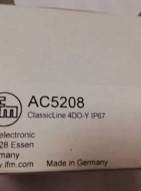 AC5208 德国易福门IFM模块; ClassicLine 4DO-Y