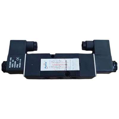 APHE气动电磁阀4V310-08B 4V320-08B-220V 4V330C-08B换向阀DC24V