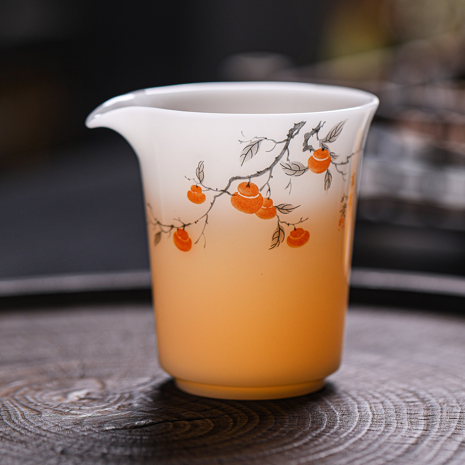 高档璞玉公道杯冰种陶瓷茶海薄胎