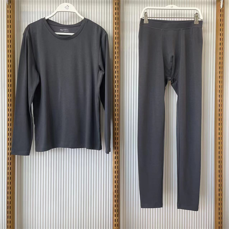 都市丽人长袖男简约保暖内衣