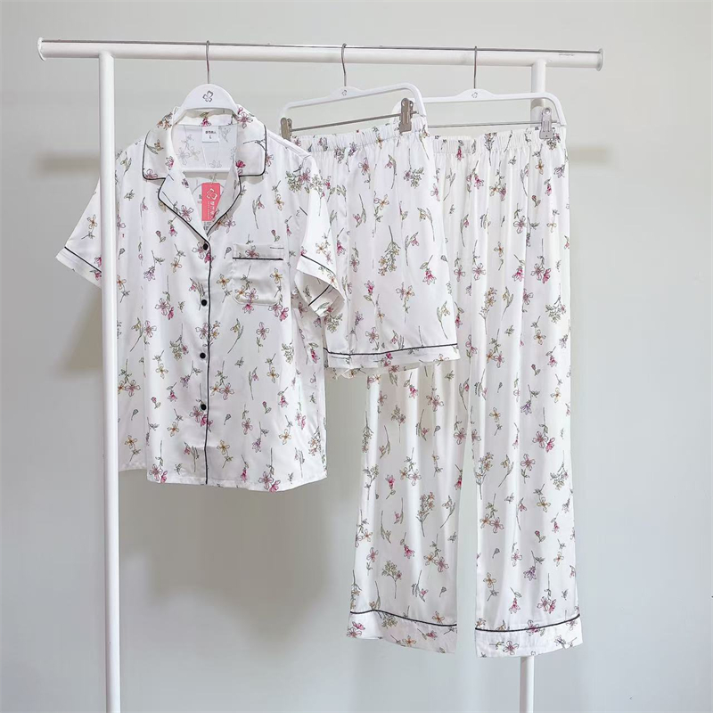 都市丽人冰雪丝舒适睡衣三件套