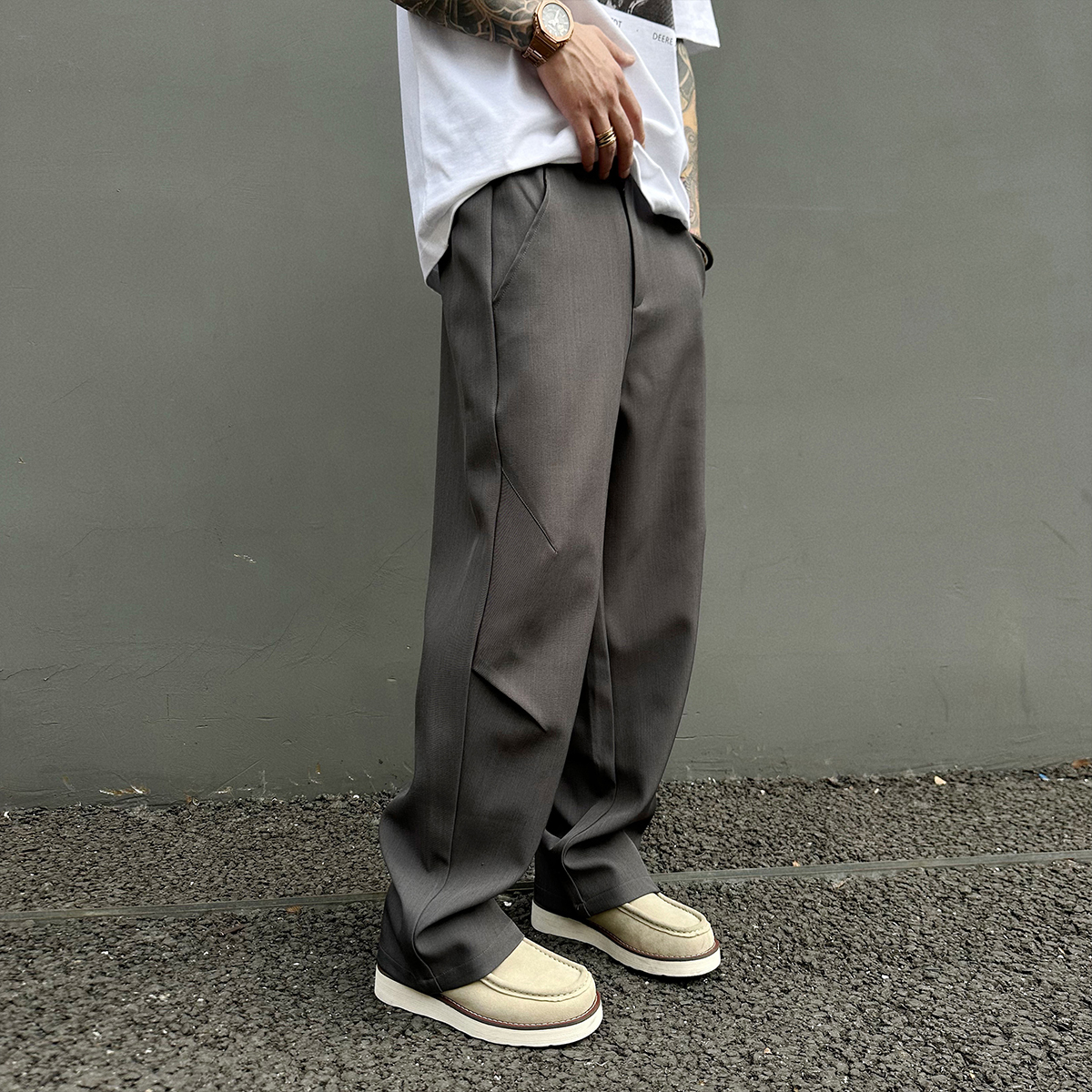 夏季cleanfit那不勒斯西裤男女潮