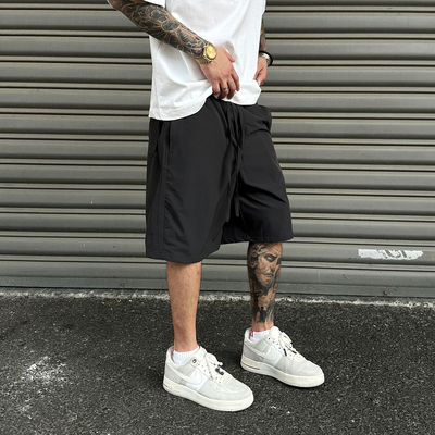 夏季160D登山布透气短裤男女松紧