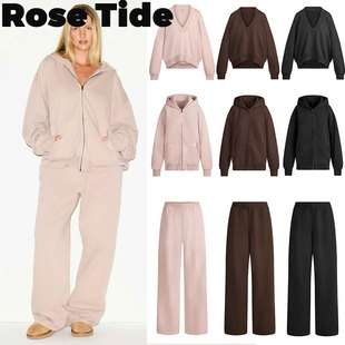 Rose tide买手店现货Skims卫衣boyfriend fleece抓绒连帽衫卫裤