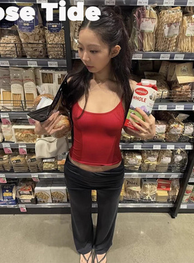 Rose Tide买手店正品现货Tankair背心小包子心同款Geel褶皱长裤