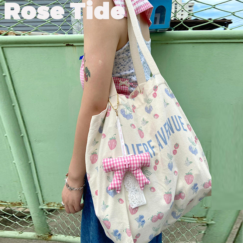 正品现货DjerfAvenue印花帆布袋