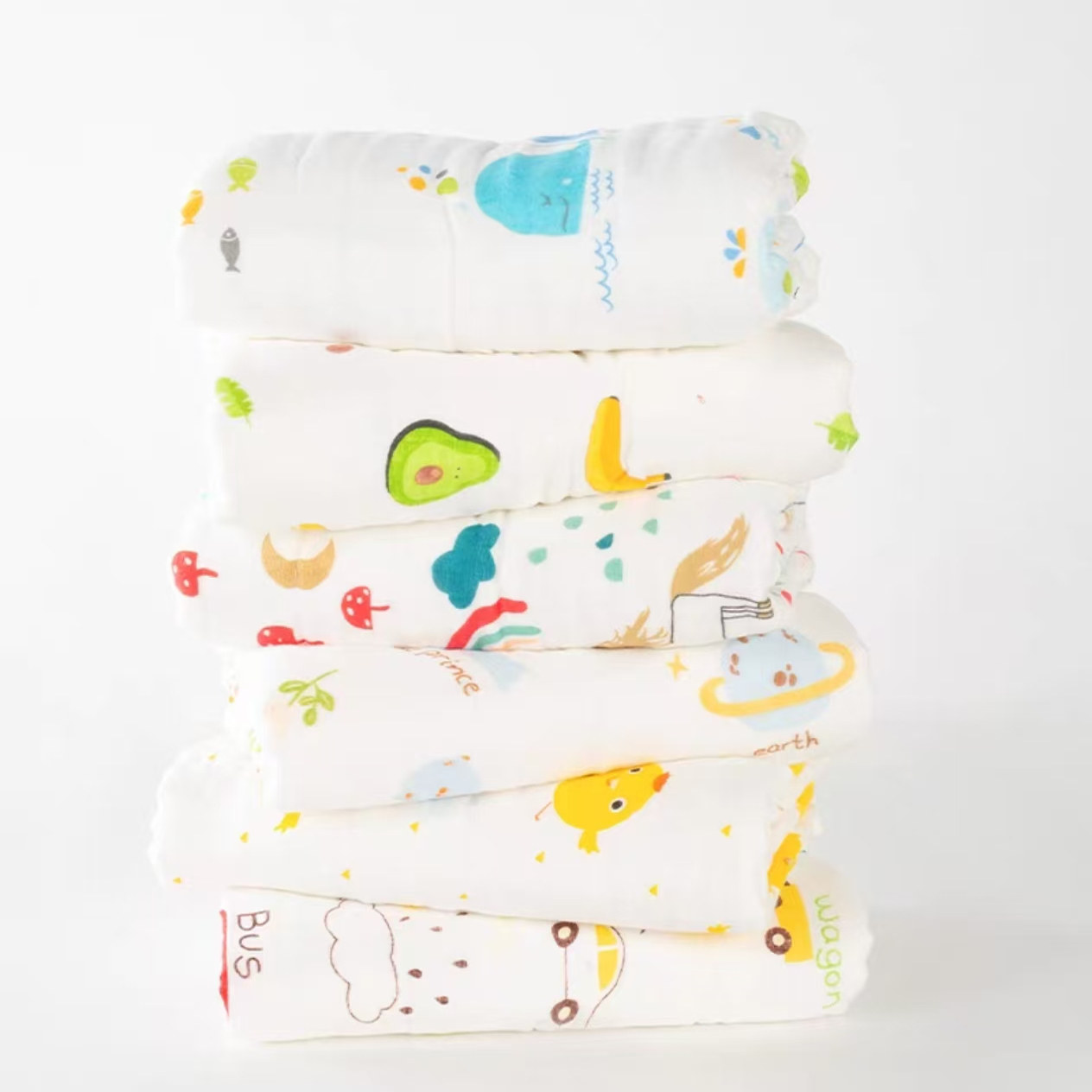 四层110*180cm士5cm成人儿童纱布浴巾盖毯毛巾被超柔吸水拉伸测量,婴童用品,浴巾,淘宝优惠券,粉丝福利购,淘宝优惠卷