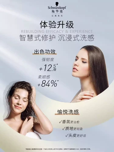 Schwarzkopf, многофункциональный восстанавливающий шампунь, кондиционер подходит для вьющихся волос, придает объем