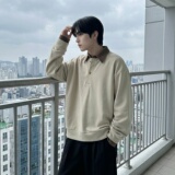 新款现货男装设计感艺术假两件卫衣男内搭上衣CR472-P68，男装卫衣，星座1017-1