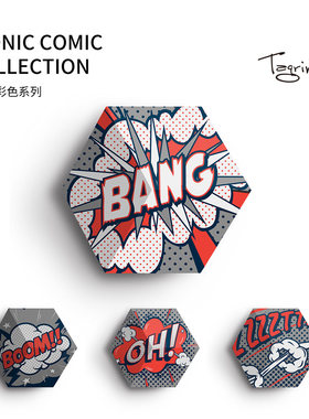 Tegrino欧洲 Shape音响面罩 音箱配件外罩透声布 彩色漫画系列
